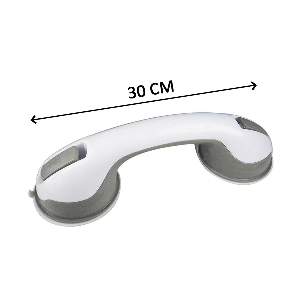 A white and gray suction grip handle is shown with a 30 CM measurement indicated by an arrow.