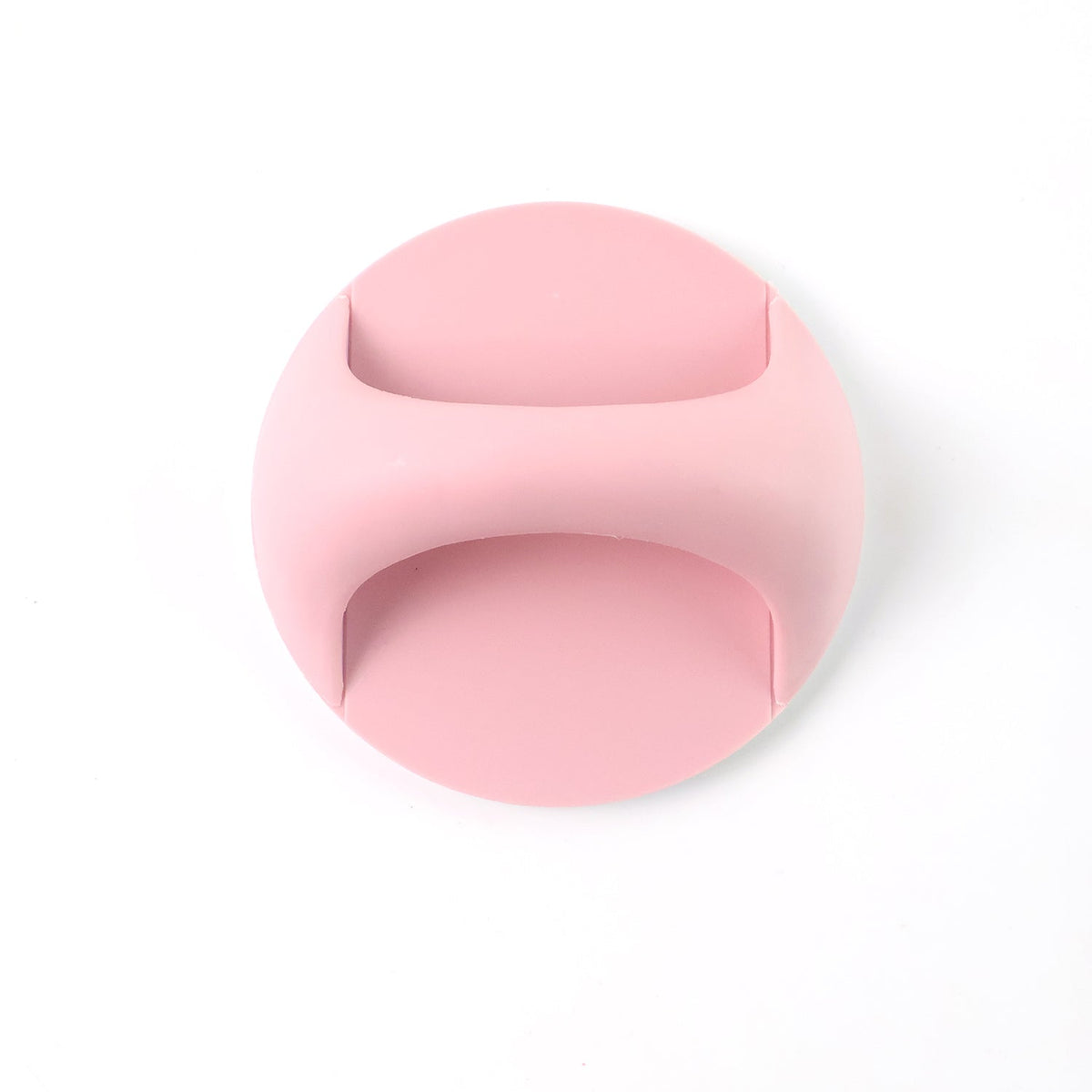 A pink self-adhesive handle is centered on a plain white background.