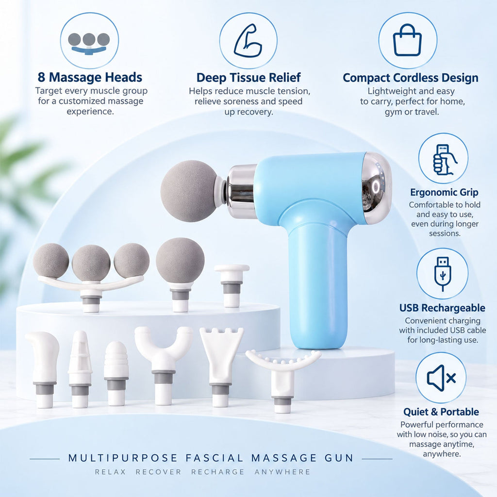 Fifth unique interchangeable head for the massage gun