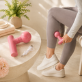 Front view of the black mini cordless body massager for full body pain relief.