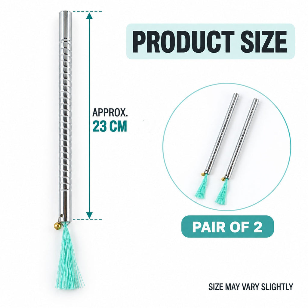 Steel dandiya stick product size guide