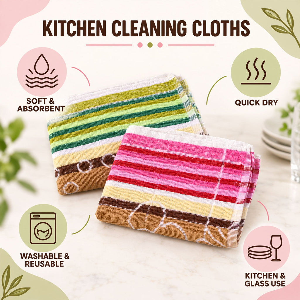 Cleaning cloth colors view
