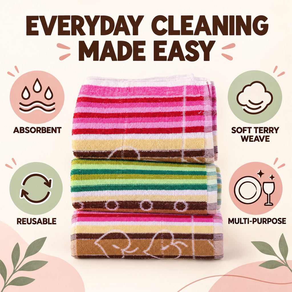 Glass cleaning cloth white bg