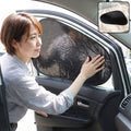 Car side window sun shade protector installed