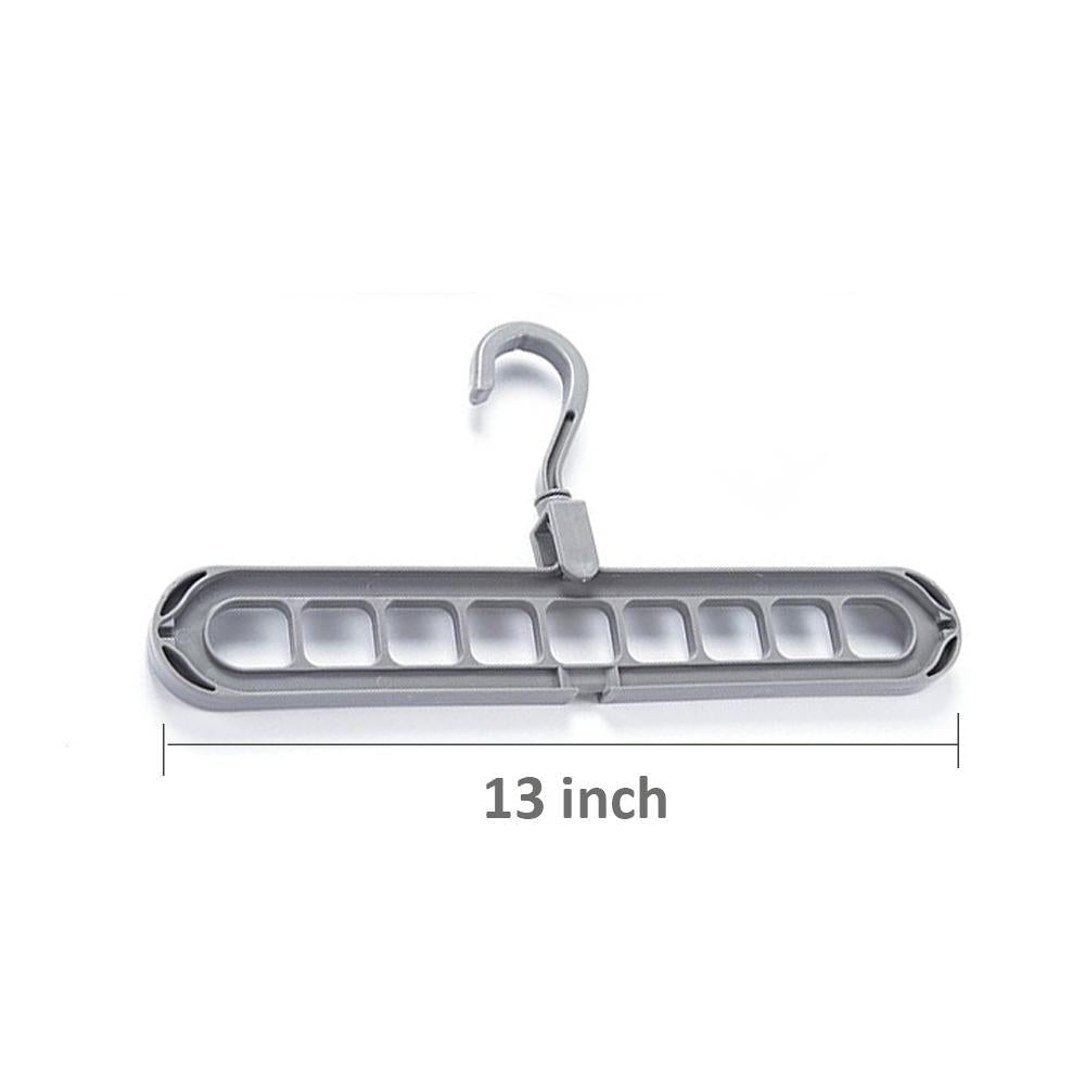 A gray multi-port hanger with a 13-inch measurement indicated below it on a white background.